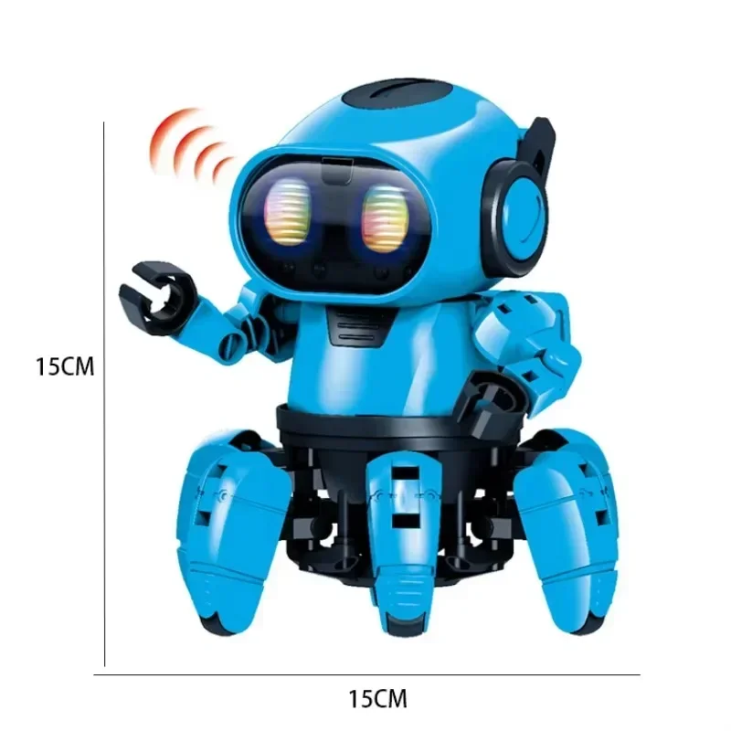 Gesture Sensing RC Robot Toy Interactive Robot with Lights Music STEM Educational Gift for Kids Boys Girls Learning Fun Play Toy