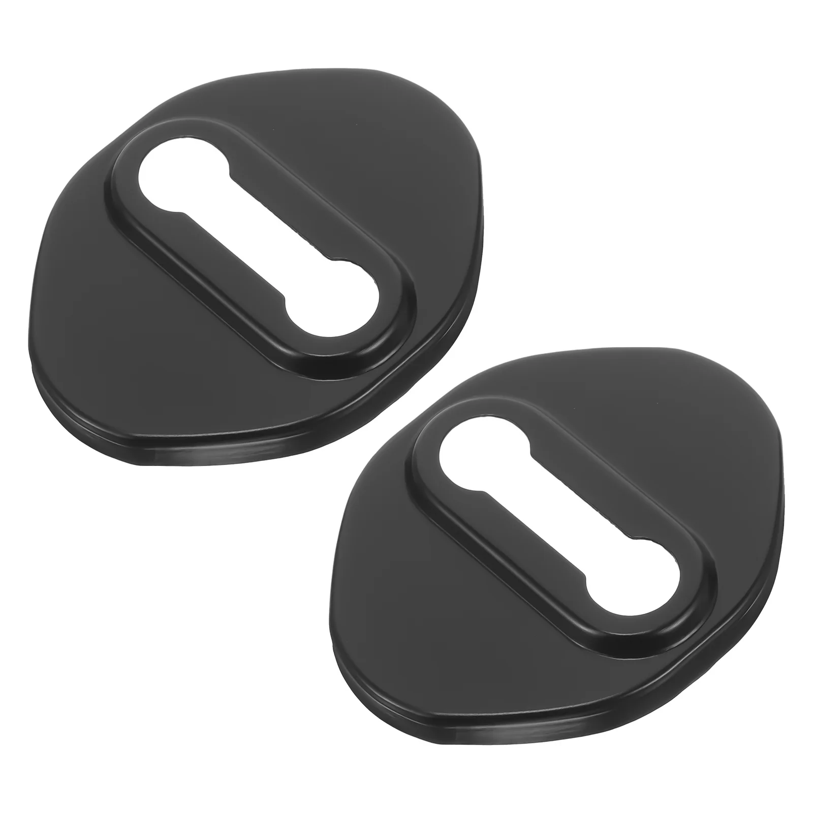 

2pcs Car Door Lock Cover Aluminum Alloy Durable Protector Easy Installation Automotive Accessories Metal Decorations Side Door