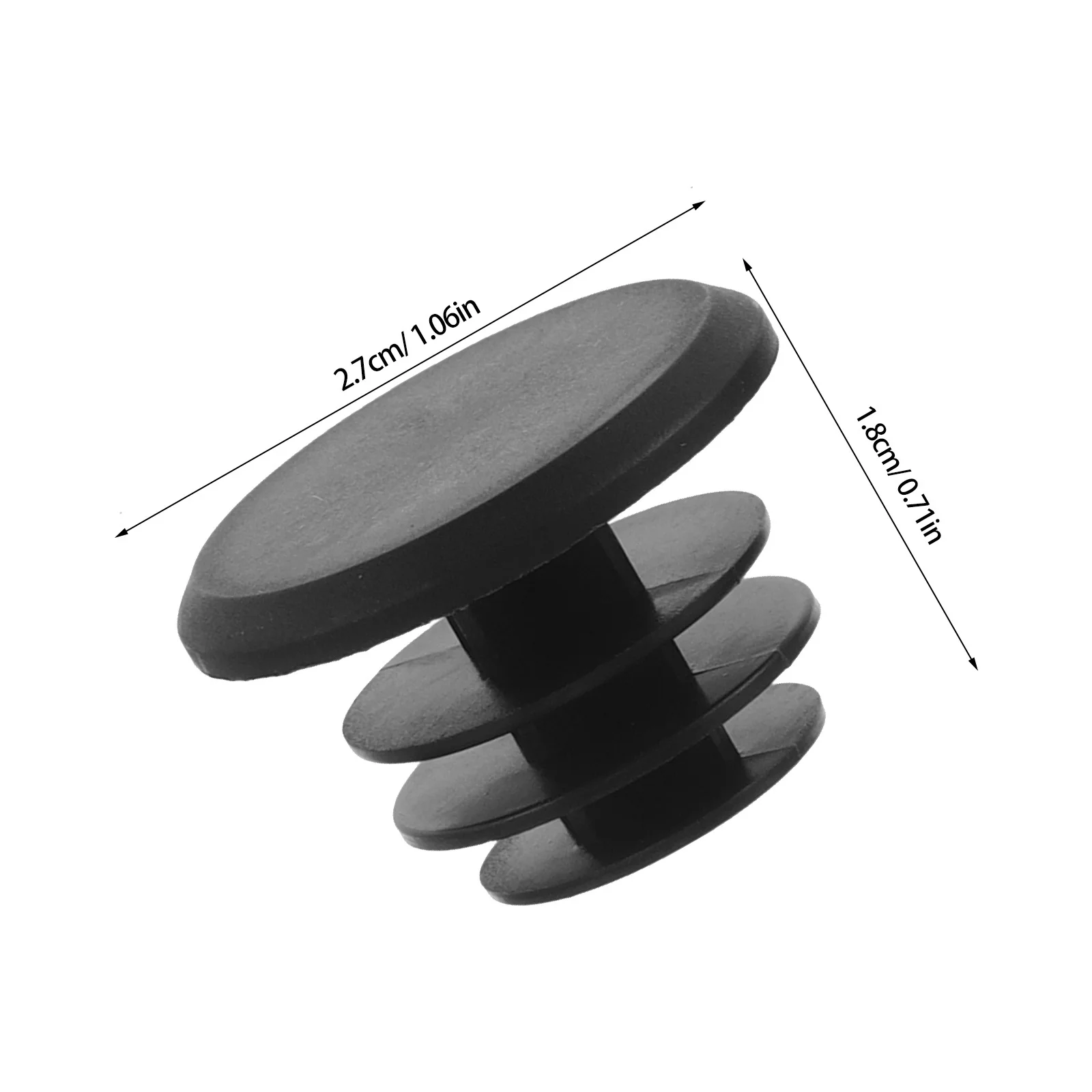 Mountain Bike Handlebar End Caps Premium Plastic Durable Protection Universal Fit Outdoor Cycling Quick Install Waterproof