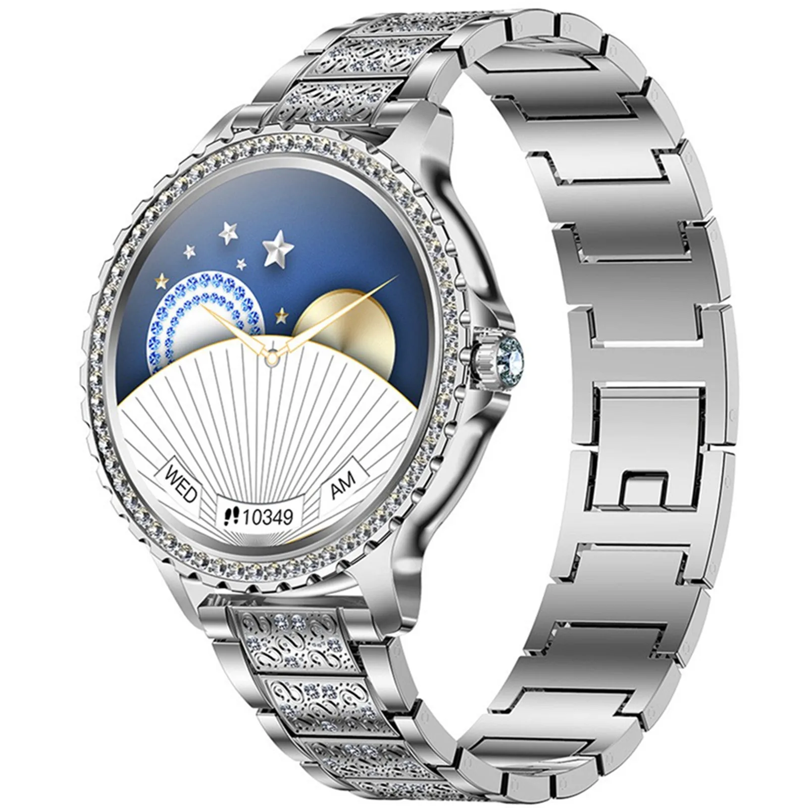 المرأة مقاوم للماء ساعة ذكية موبايل بلوتوث دعوة الموسيقى مراقبة الصحة الرياضة ساعة ذكية جهاز تعقب للياقة البدنية معصمه بلوتوث