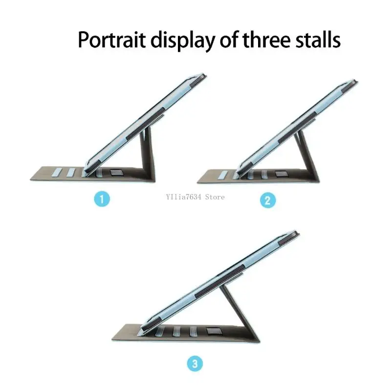 PU Leather Shell Case for Tab 12.2Inch Tablets With Convenient Hand Straps