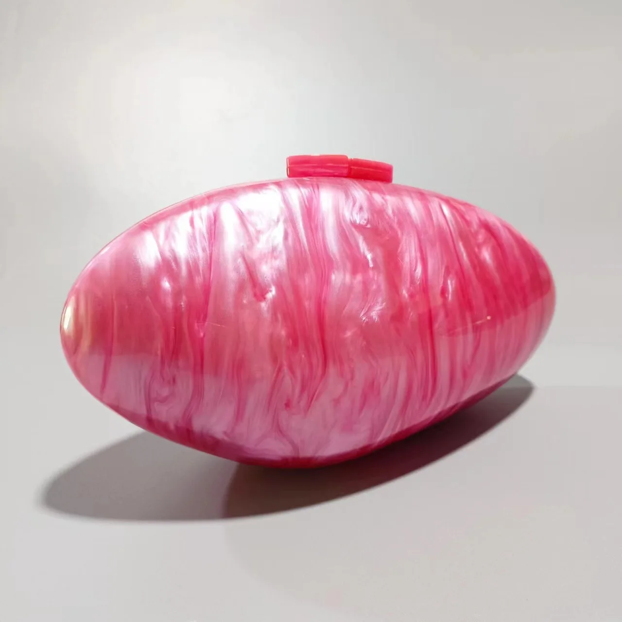 

New Style Women's Oval Shell Egg-shaped Acrylic Fashionable Evening Handbag Shoulder and Crossbody Bag for Ladies