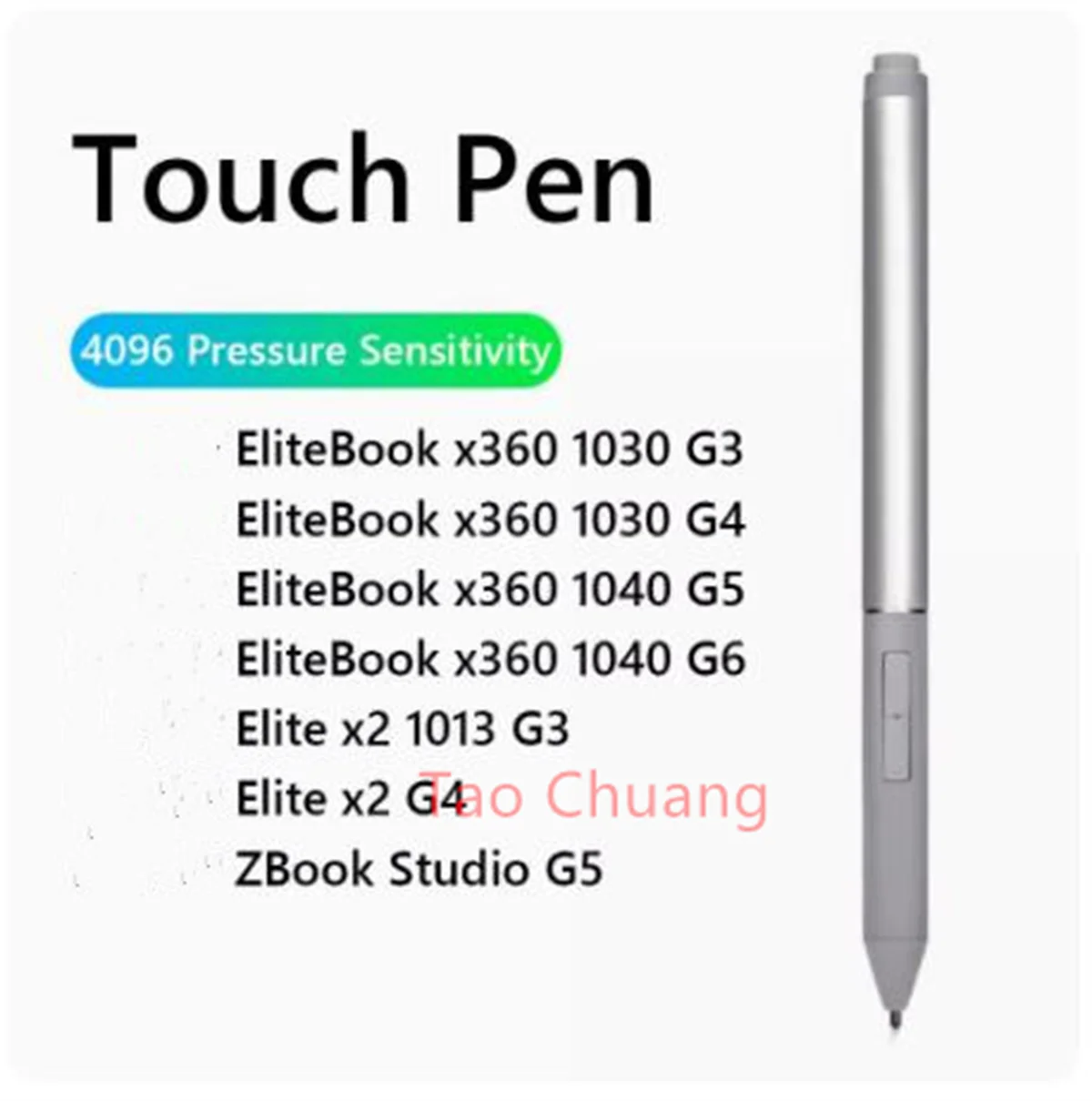 FOR HP ProBook x360 1030 G3 G4 1040 G5 G6 Elite X2 1013 G3 AES 2.0 Protocol Handwriting Pen Touch Pen 4096 Pressure Sensing