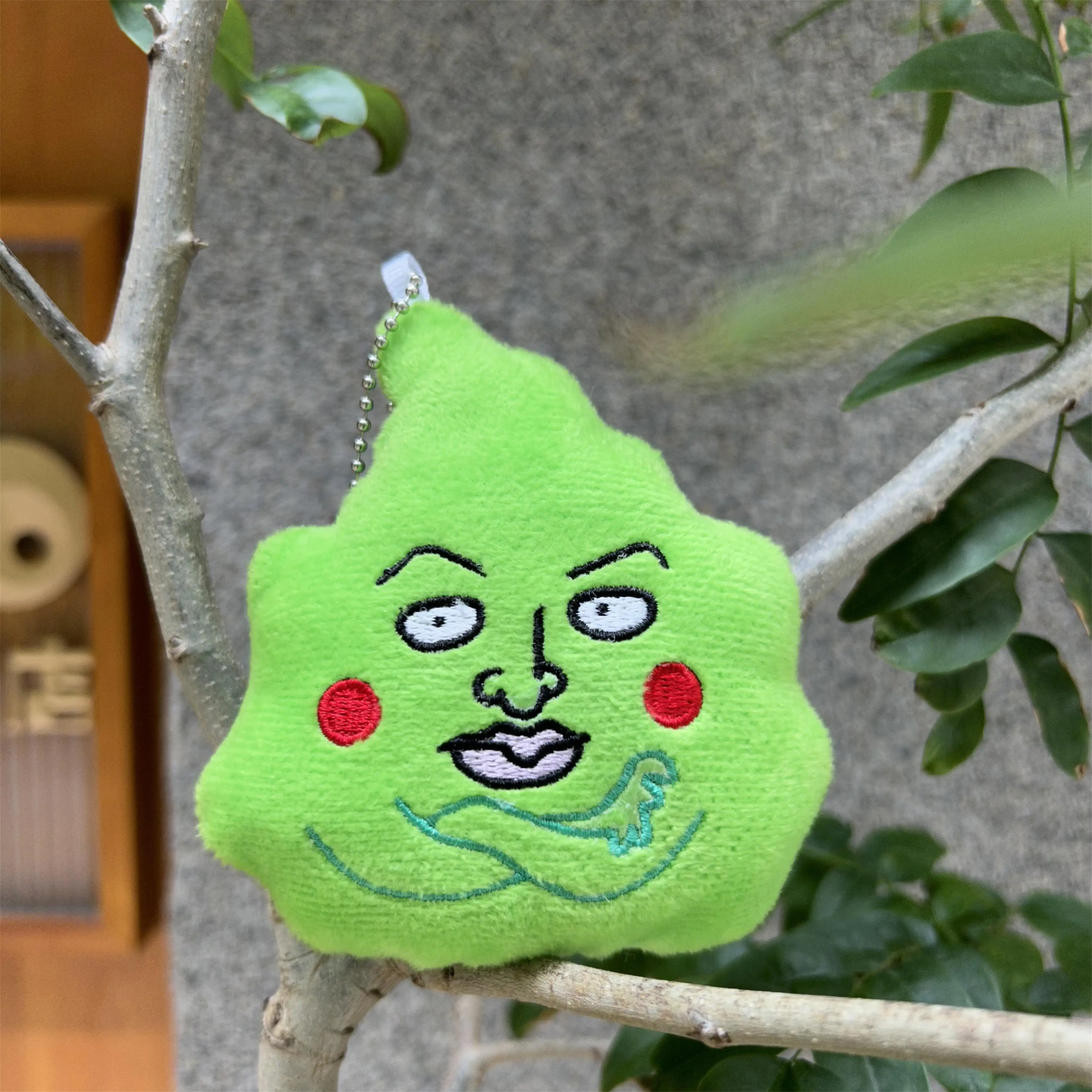 Japanese Anime 100 Keychain Kageyama Shigeo Figures Squeak Plush Doll Pillow Keyring Fan Collection Gifts