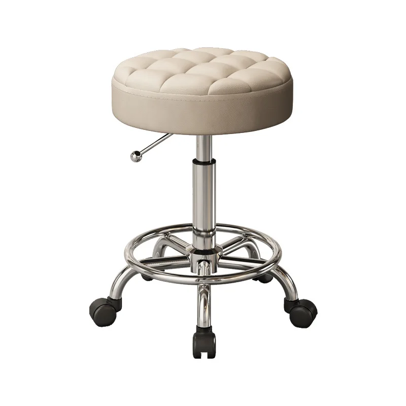 Hairdressing Stool Salon Furniture Barber Shop Chairs Stylis Tattoo Chair Liftable Rotatable Beauty Nail Pulley Work Chair