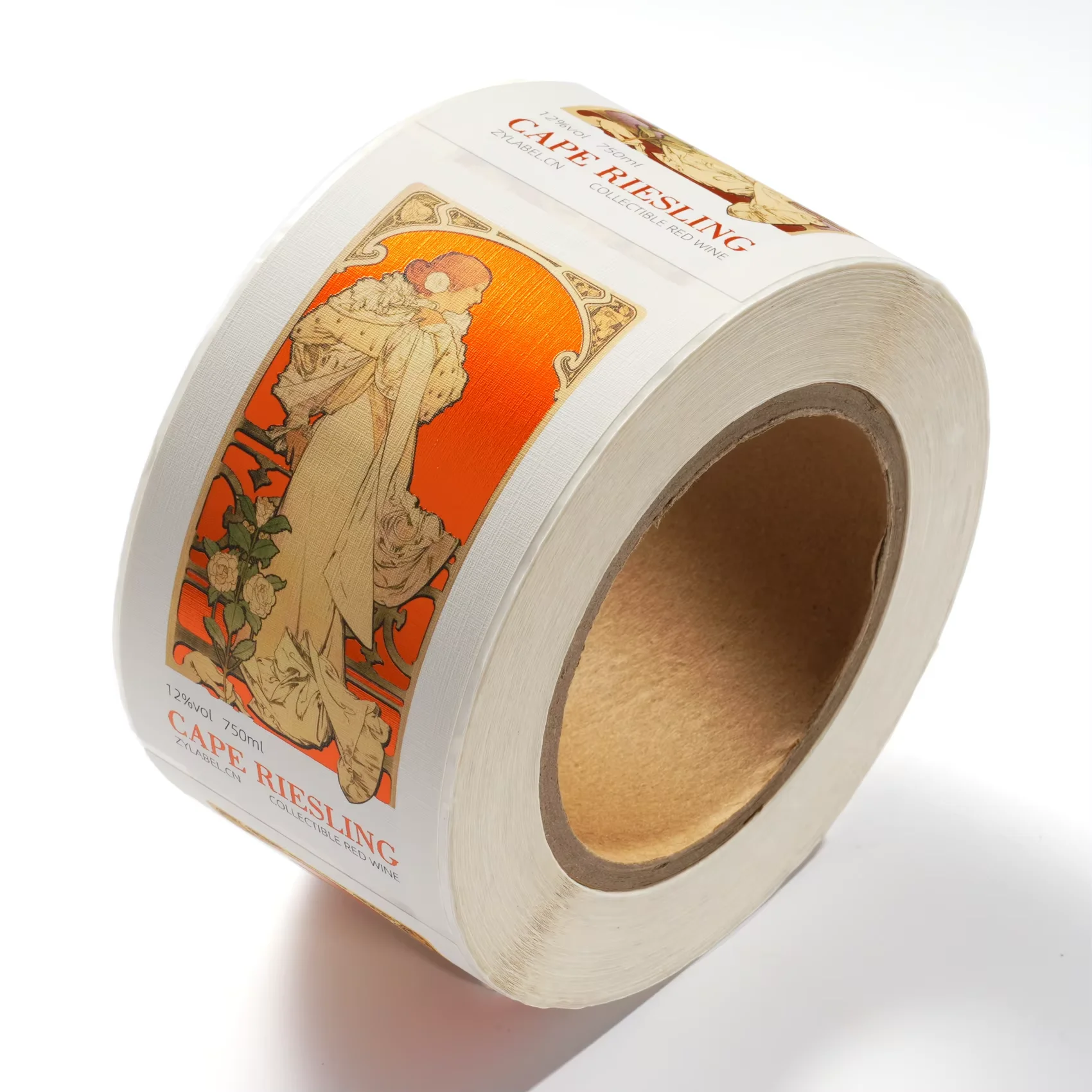 Custom Wine & Beverage Bottle Labels｜Full-Color Adhesive｜Gold Foil Stamping｜3D Embossed