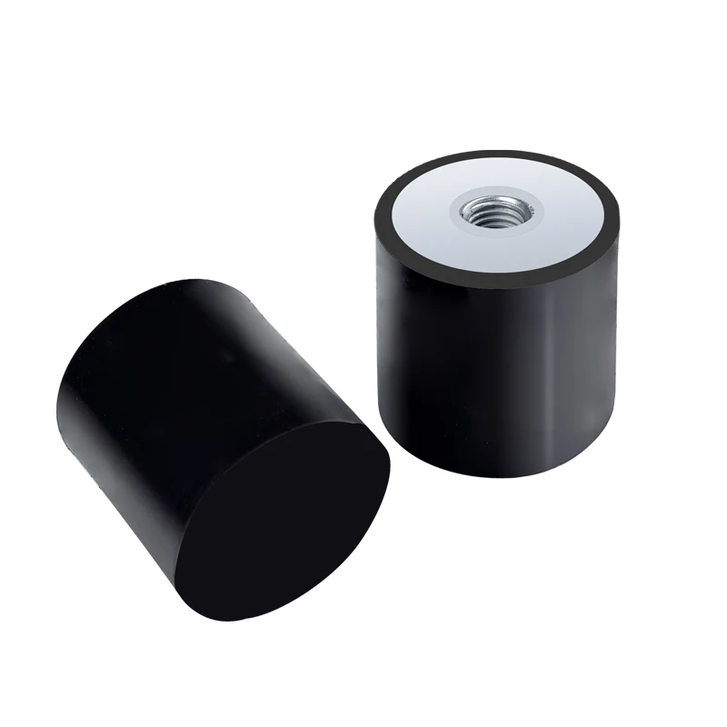 2PCS DE Type Rubber Shock Absorber Diameter 8/10/15/20/25/30/40/50/60mm Anti-Vibration Cylindrical Pad Damper Cushion Column