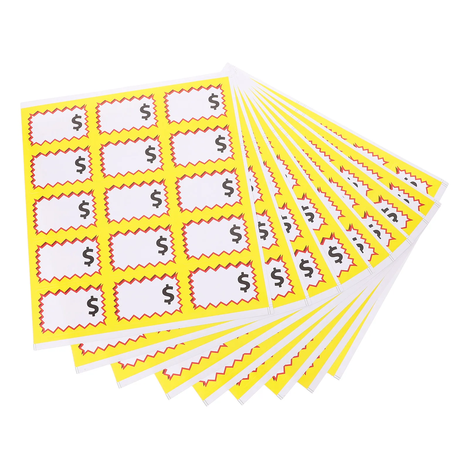 Price Stickers Self Adhesive Waterproof PP Paper Retail Store Yard Sale Signs Blank Labels Folder Tags File Bag