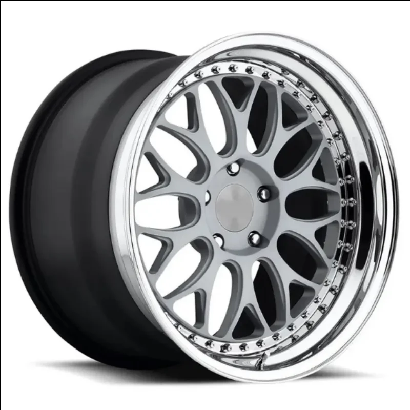 Plato profundo 18*8,5 18*9,5 18*10,5 19*9,5 19*11 rueda de coche de pasajeros 5x112 5x114,3 PCD diseño de remache llanta de carreras cubo de rueda modificado