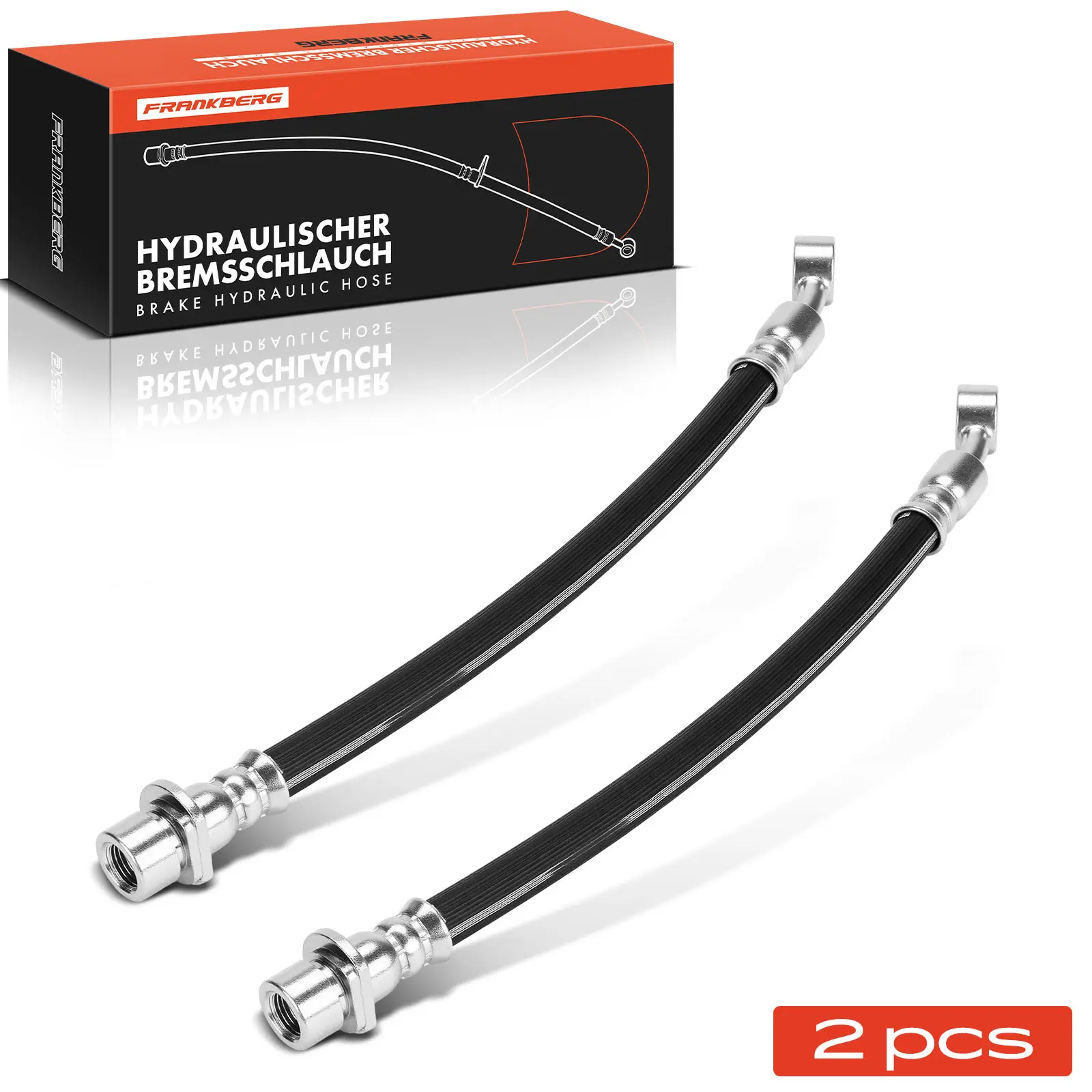 Frankberg 2x Remslang Achteras Links Rechts voor Honda City Saloon GM2 GM3 Jazz III GE GG GP ZA 2008-2015 01466TF0951