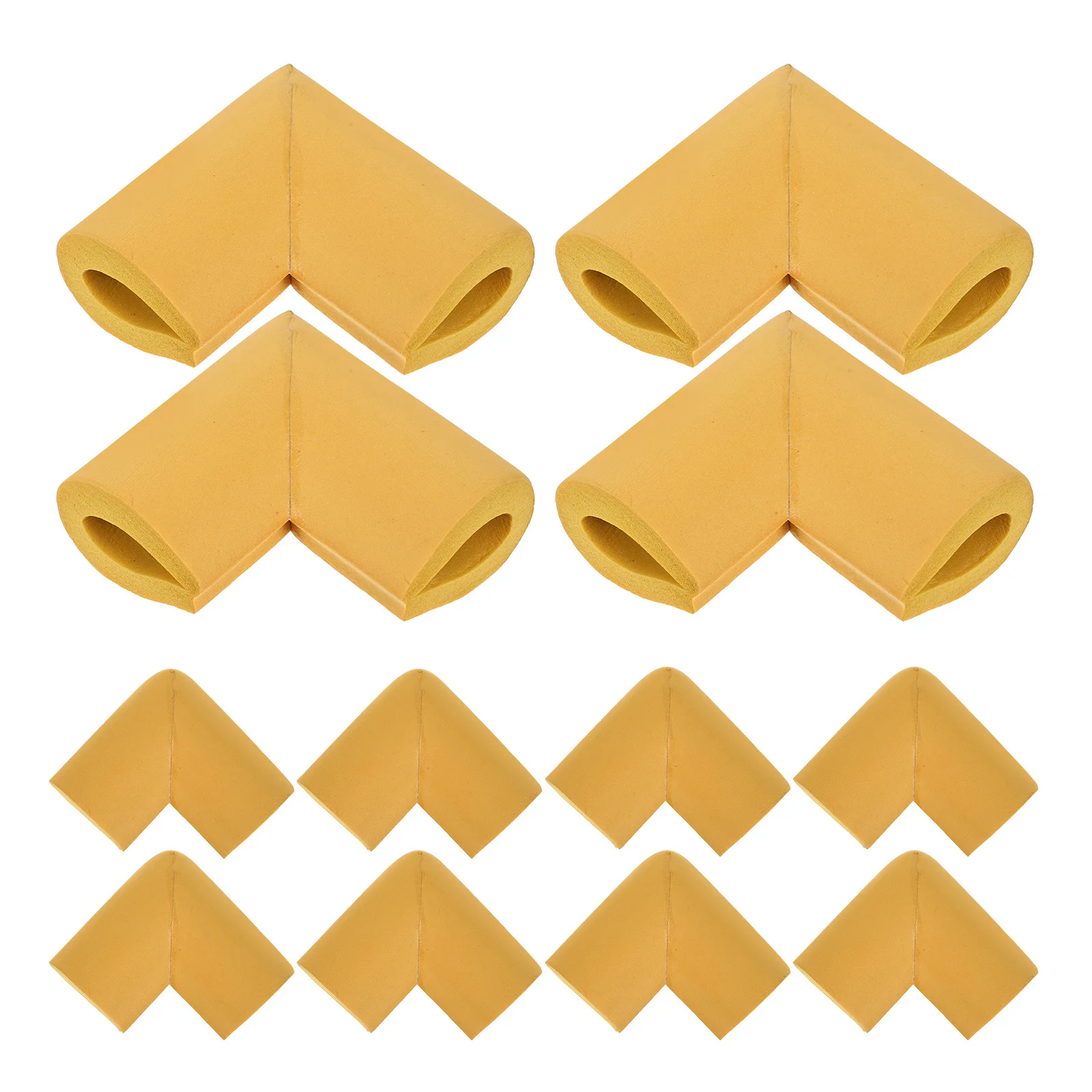 24 Buah Pelindung Sudut Bingkai Foto Pelindung Tepi Busa Kemasan Sudut Warna Kayu Anti-tabrakan Bahan NBR Karya Seni