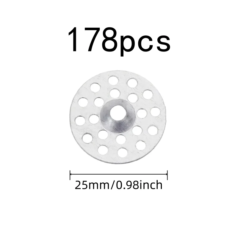 178 pcs Gypsum Board Washers, Pre-Drilled Center Holes for Wall Crack Fixing, Multipurpose, Versatile