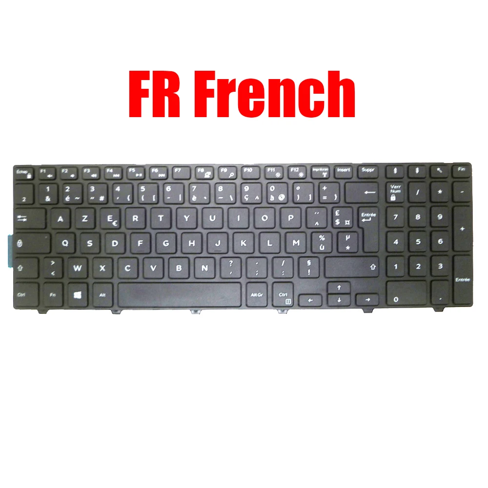 

FR French Keyboard For DELL For Inspiron 3541 3542 3543 3550 3551 3552 3555 3558 3559 3560 3565 3567 3568 3570 3573 3576 0MXMJ3