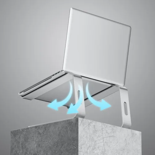 Imagen 2 del producto Soporte desmontable para portátil de alta calidad, aleación de aluminio, antideslizante, para tableta, elevación estable, Universal