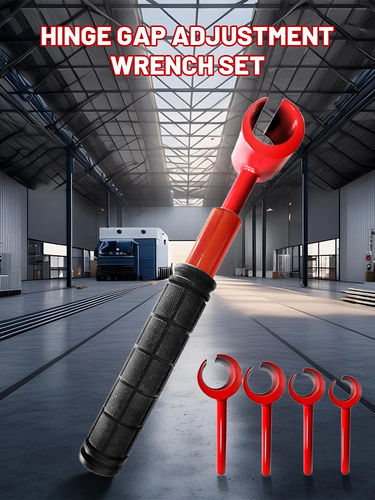 4Pcs Upgraded Hinge Gap Adjustment Wrench Set Heavy Door Hinge Adjustment Tool Multi-Size for Door and Cabinet Alignment