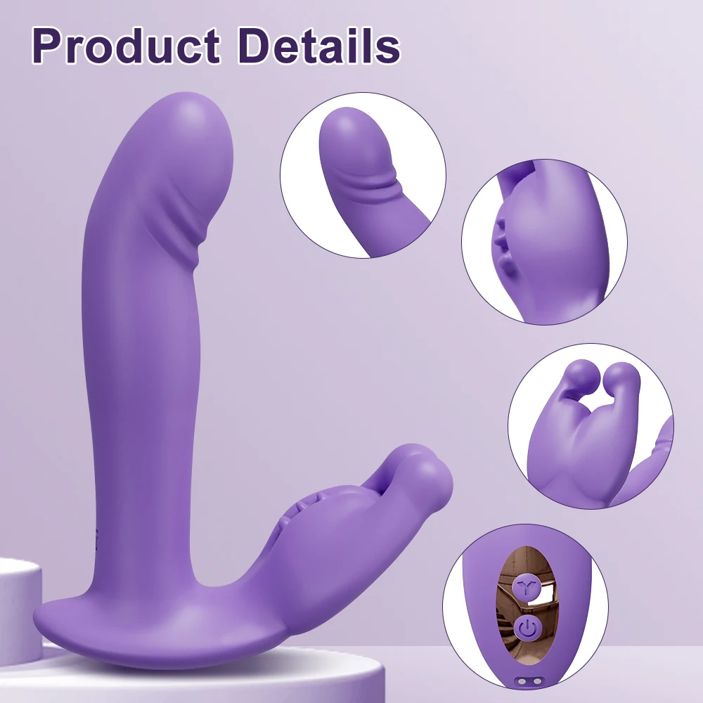 Wireless Remote Control Dildo Clitoris Stimulator Wearable Finger Wiggling Vibrator Female Sex Toys Shop for Women Couples Adult