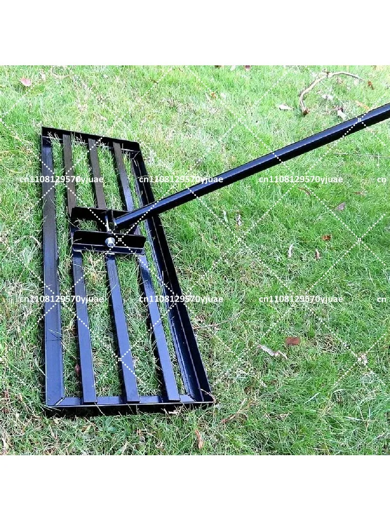 Lawn Leveling Rake, Soil Rake for Garden Farm, Push-Pull Leveler, Sand Rake, Vegetable Plot Tool