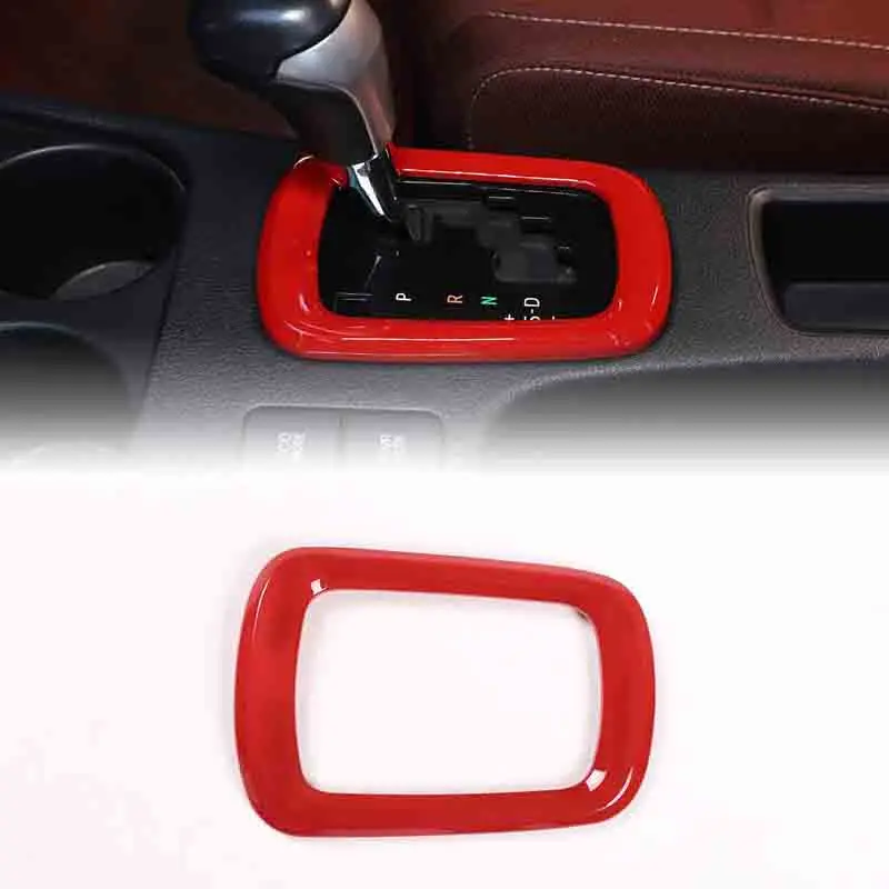 

ABS Carbon Fiber For Toyota Hilux 2015-2022 Car central control gear decorative frame sticker car interior accessories