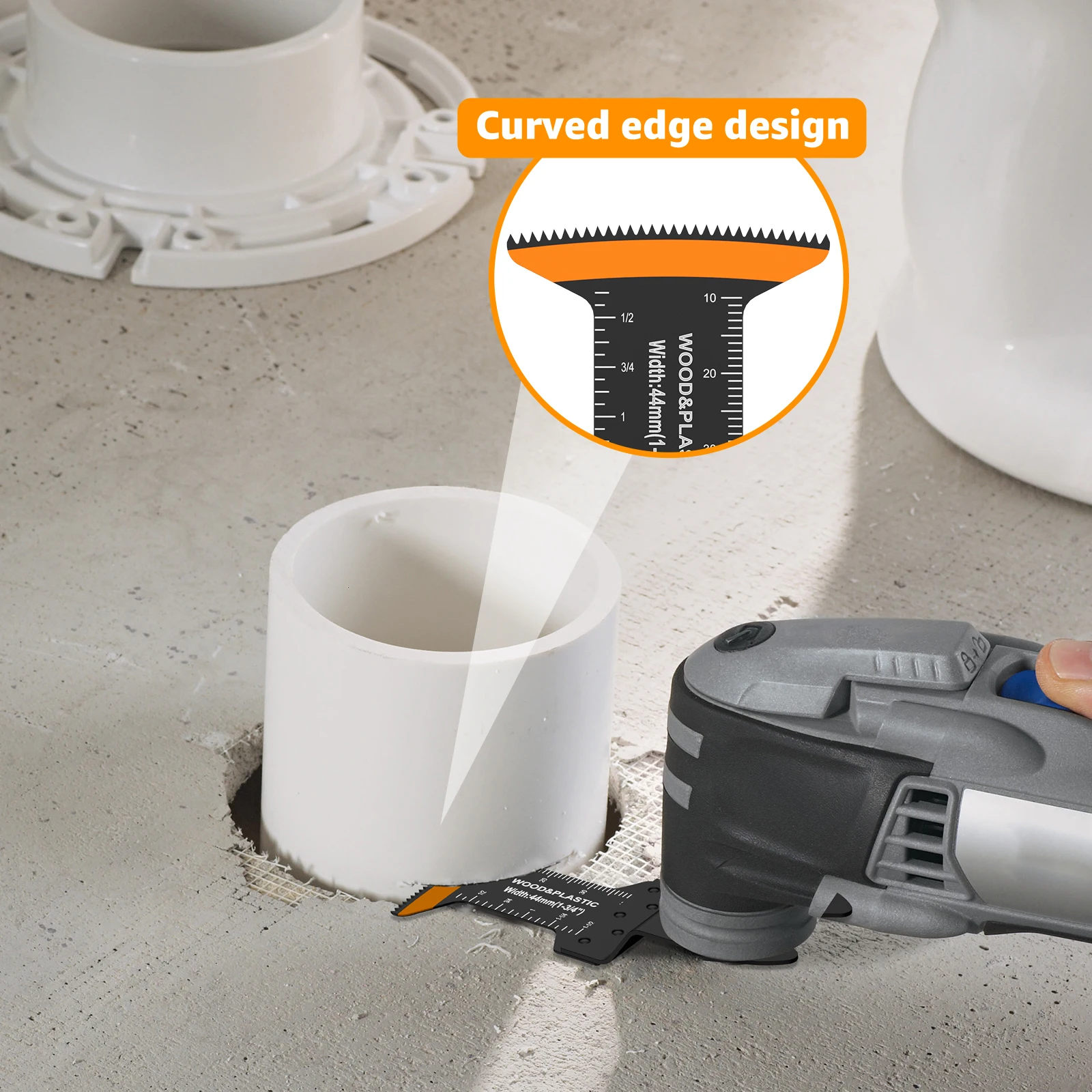 10Pcs Oscillating Saw Blade High Carbon Steel Oscillating Saw Blade 1-3/4inch Multifunctional Oscillating Multitool Blades Set