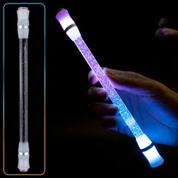 1PC Antistress Spinning Pen Acrylic Luminous Finger Pens Anti-slip Hand Rotating Gaming Gel Pens  Student Gift Toy