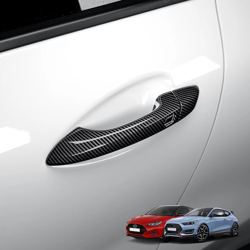 Für Hyundai Veloster JS 2019-2022 Auto-Tuning Außentürgriff-Dekorationsabdeckung Zierleiste Außenzubehör LHD – Detail 11