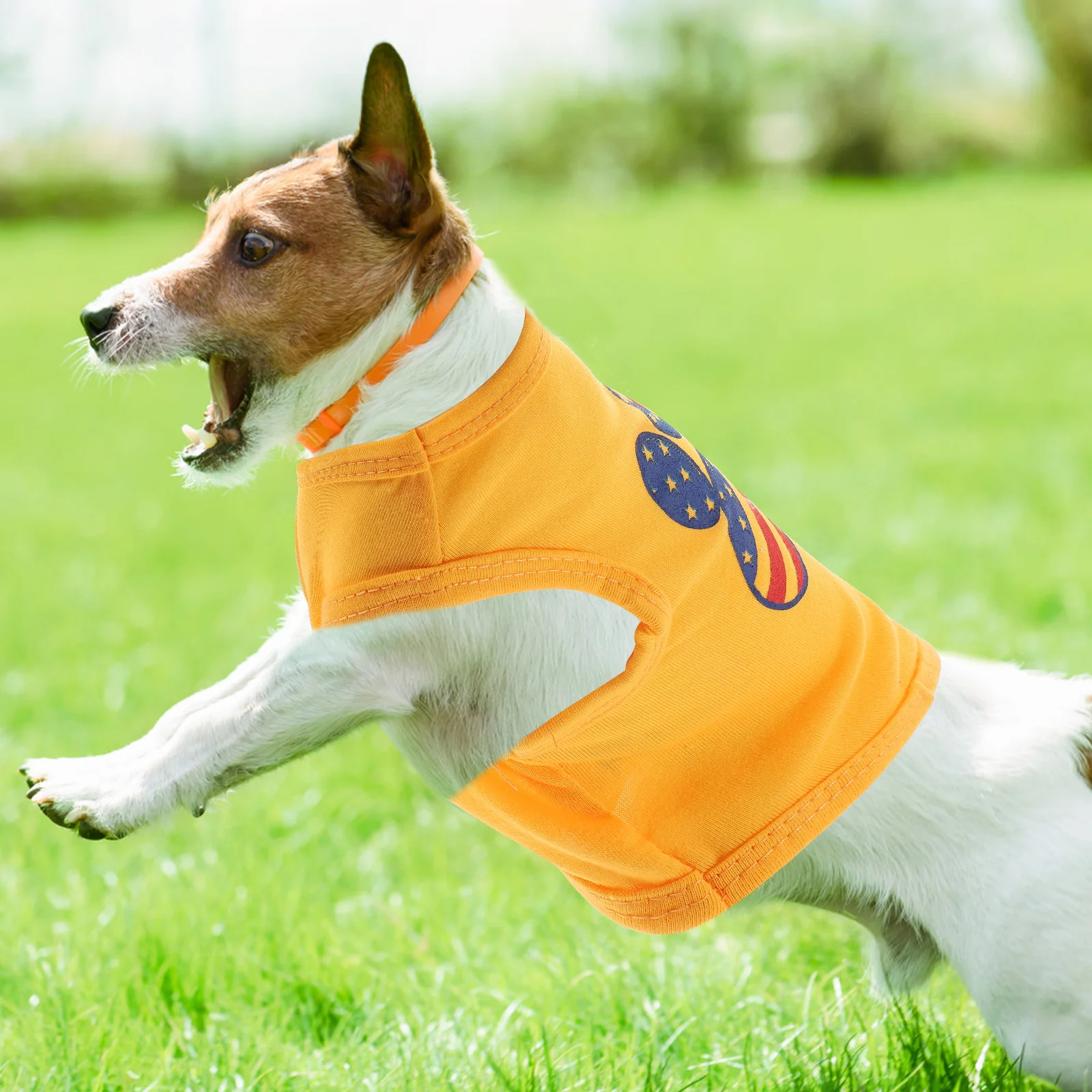 

Dog Shirt Small Size Cotton Pet Vest Summer Puppy Tank Top Breathable Lightweight Costume For Outdoor Party Festival Photo