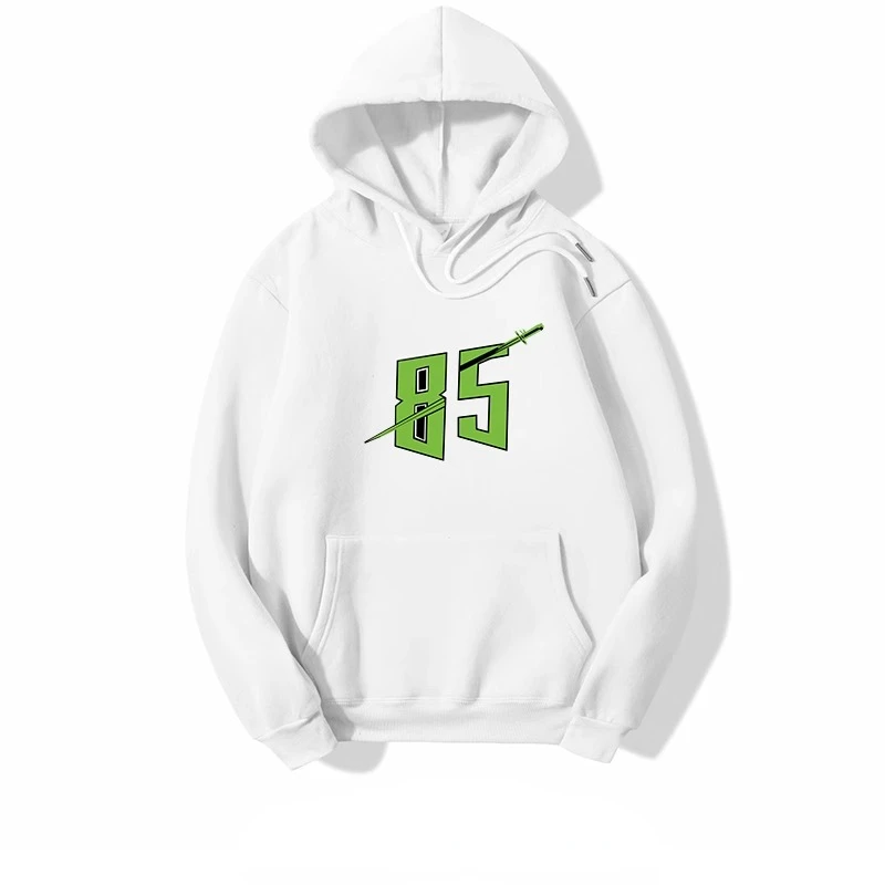 2025 New Autumn Winter Hoodie 85 Skateboard Print Men and Women Wang Yi Bo Fans Support Clothes White Black Colors