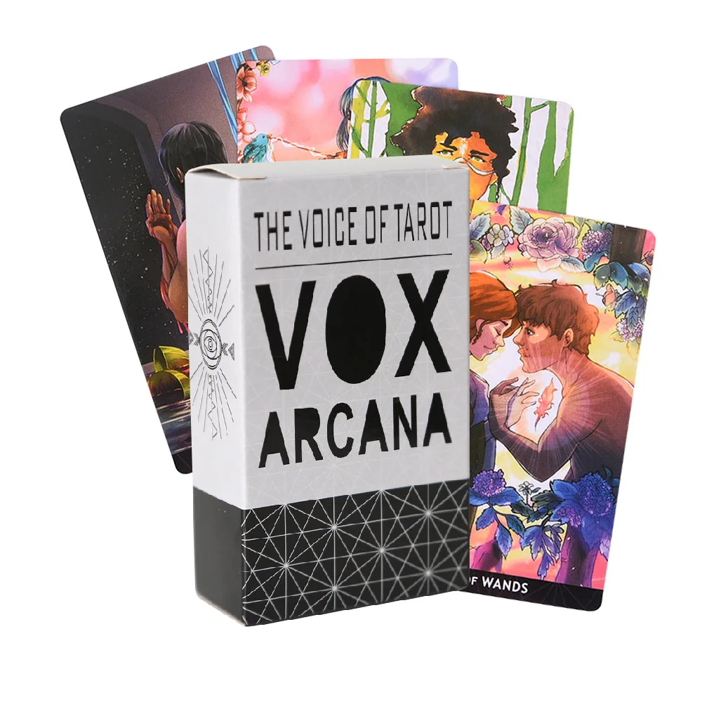 The Voice of Tarot Englisches Kartenspiel, Wahrsagungsspiel, Geschenkbrett, Tischspiel, Orakel und Wahrsagerei, Party, einfaches Tarot-Brettspiel