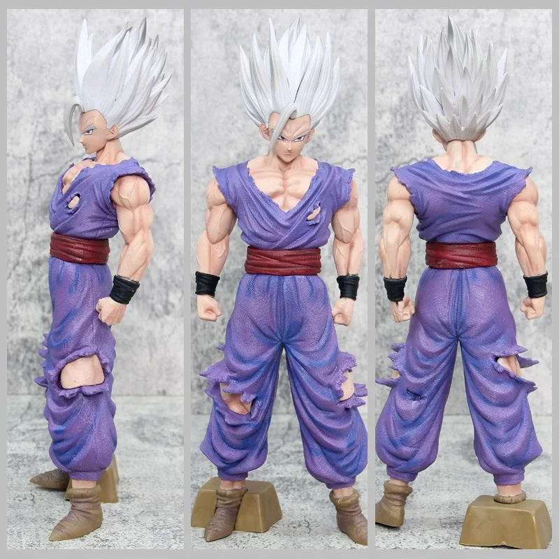 32cm Dragon Ball Super: Super Saiyan - White God Gohan Anime Figure Model Statue Collection Desktop Decoration Ornament Toys