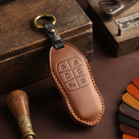 For Xpeng x9 key set 2024 car modification leather remote control protection bag personalized case keychain
