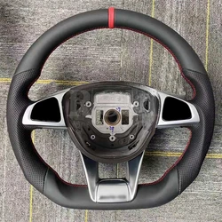 Leather Custom Steering Wheel for Mercedes-Benz Old to New AMG W205 2002+