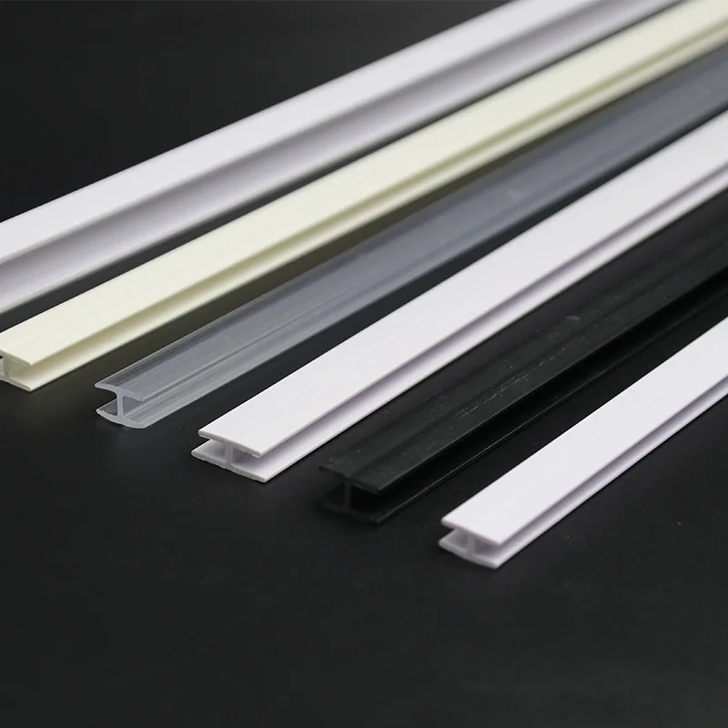 Customized. Extruded PVC I-Shaped Plastic Clip H-Shaped Backboard Strip Transparent Furniture Clip I-Shaped Slot Special-Shaped
