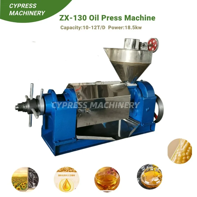 Zx-95/6yl-95 Zx-130 Coconut Groundnut Avocado  Press Machine Sunflower Palm Kernel Cold Press  Machine Oil Extraction