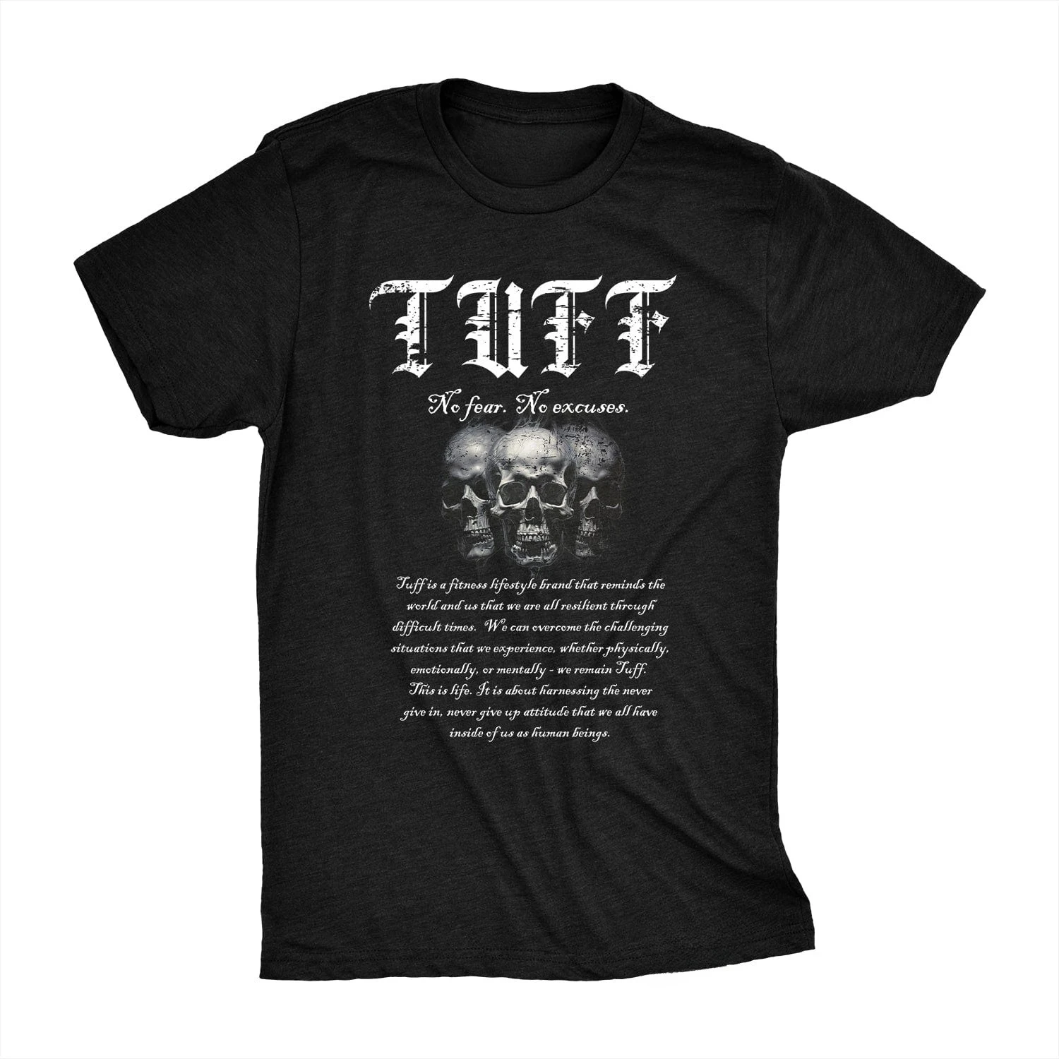 Strength in Words Tee GYM Daily Fitness Can Wear Cotton T-shirt To Absorb Sweat and Breathe
