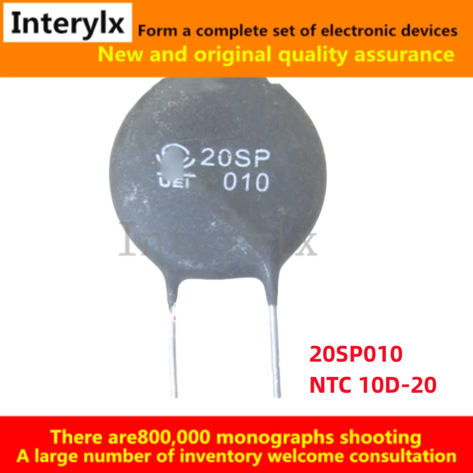 10Pcs/Lot Original Genuine 20SP010 NTC 10D-20 10R Ohm Plug Thermistor