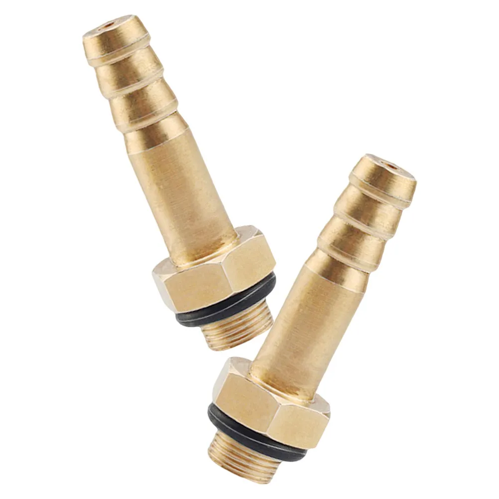 2Pcs Stove Valve Accessories Brass Barb Tee Fittings Gas Cylinder Adapter 8-10Mm Pipe Gas Line Conversion Fittings