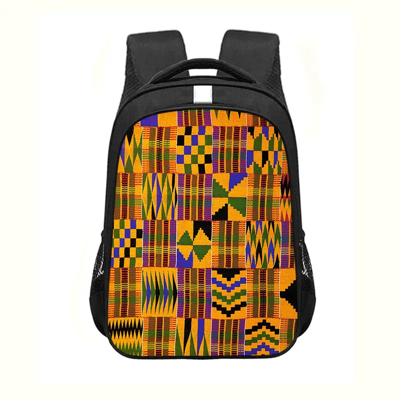 Sacs à dos d'école d'impression traditionnelle africaine pour les filles, cartable primaire, sac de livre pour les étudiants, beau sac de voyage pour femme