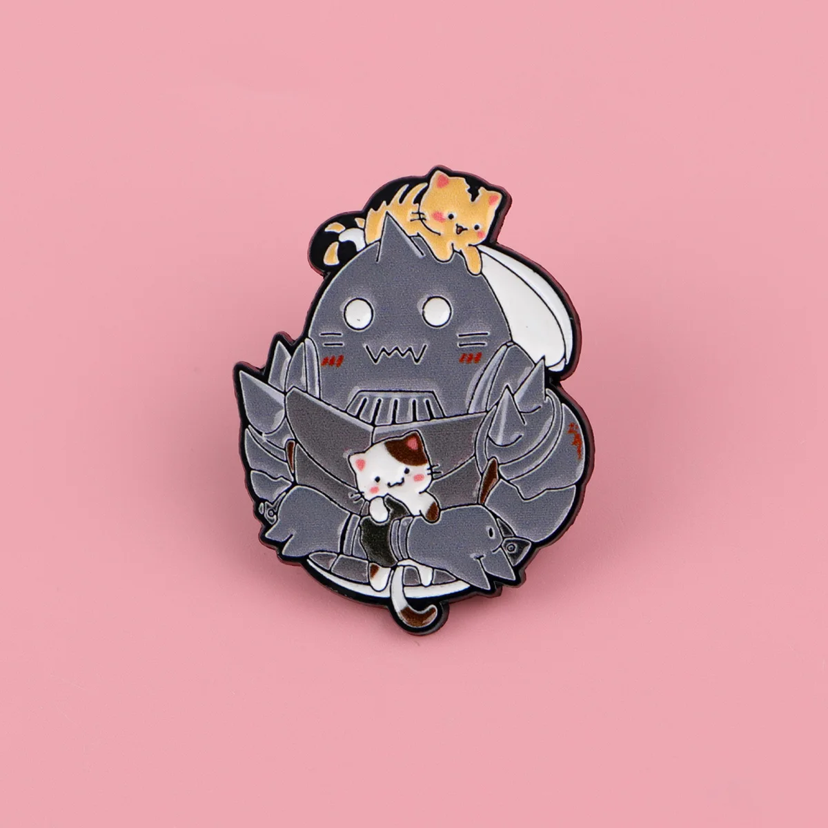 Pin esmaltado de gato bonito, insignias de Manga de Anime en mochila, broches de dibujos animados para mujer, alfileres de solapa para sombrero, accesorios de Cosplay, juguetes, regalos