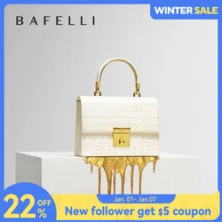 BAFELLI WOMEN'S BAG NEW FASHION LADY STYLE ELEGANT FEMALE HANDBAG K GOLD GENUINE LEATHER SHOULDER LUXURY BRAND PURSE 2023