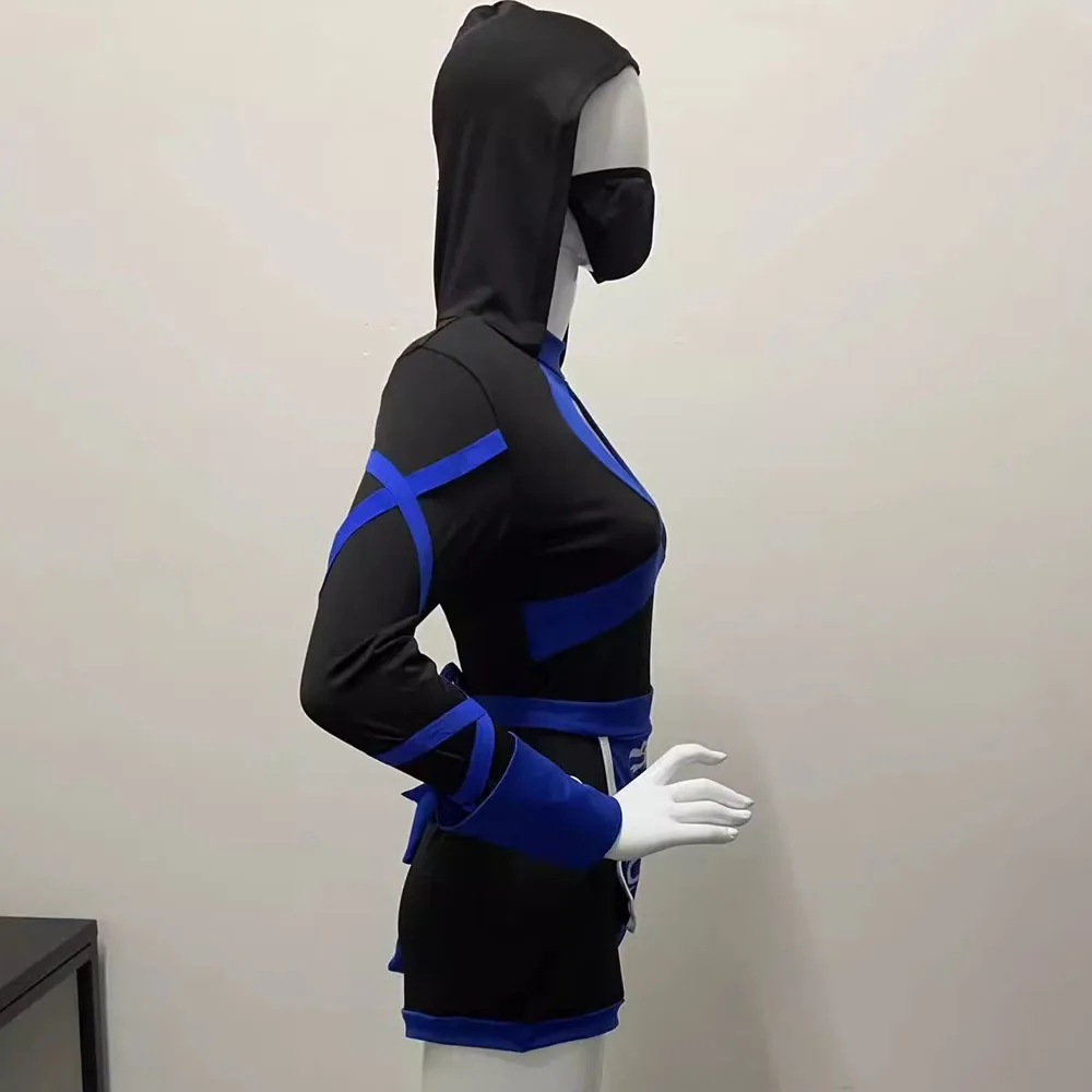 Costume d'Halloween Ninja Sexy pour Femme Adulte, Anime Dragon Ninja Cosplay, Vêtement une Pièce, Combinaison Uniforme Sexy Trempé