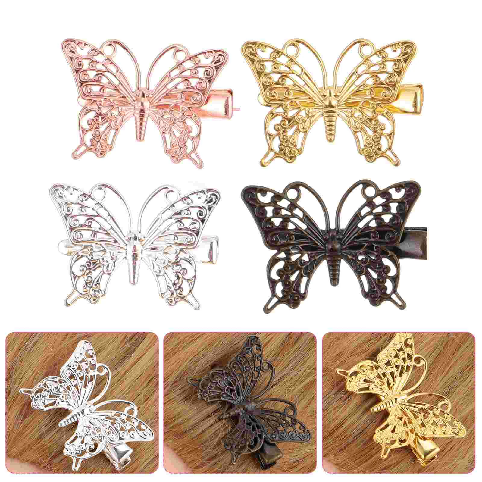 

Hair Clips for Girls Alligator Women Hairpins Billed Copper Miss Bangs