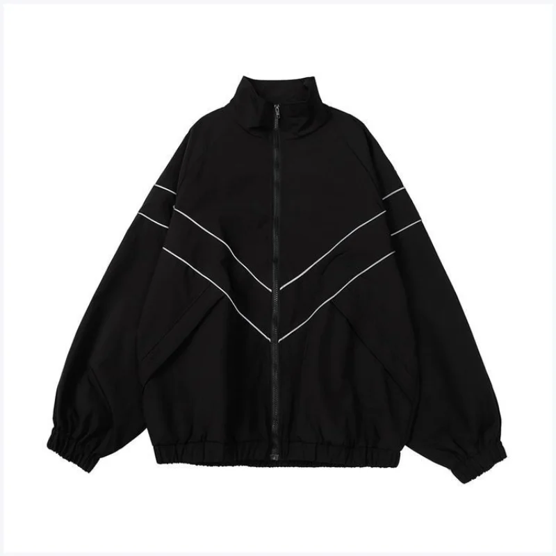 Deeptown Harajuku Vintage Jacket Women Gorpcore Oversized Y2k Streetwear Track Jackets Windbreakers Gothic Outdoor Causal Coats