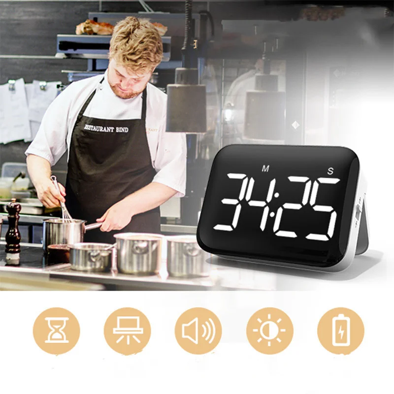 ChuHan Thông Minh Màn Hình LCD Kỹ Thuật Số Bếp Đếm Ngược Đồng Hồ Bấm Giờ Nấu Ăn Nhà Bếp Đồng Hồ Cho Nấu Ăn Đồng Hồ Bấm Giờ Tắm Nghiên Cứu Phản