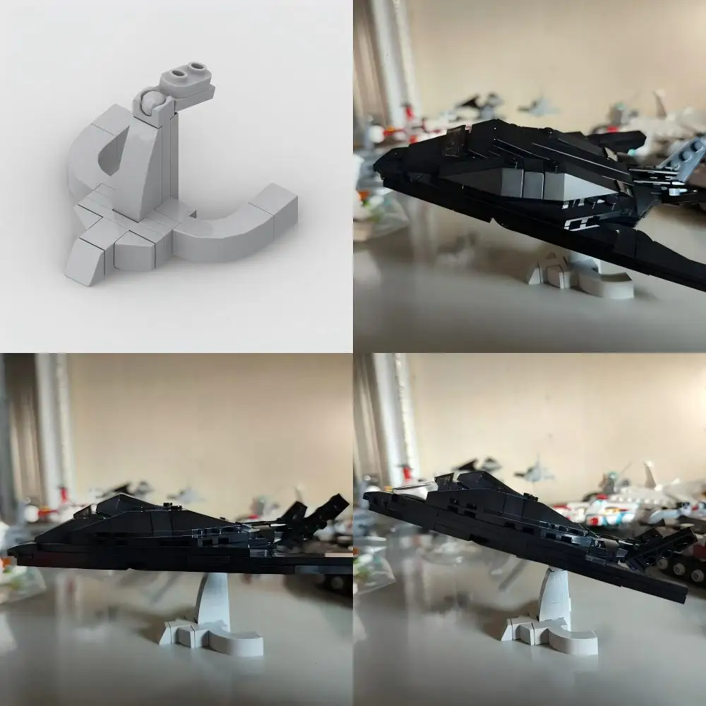 Multi Form Display Stand Decor, Universal Aircraft Helicopter Base, Kids DIY MOC Blocks Assembly Fighter Model Accessory