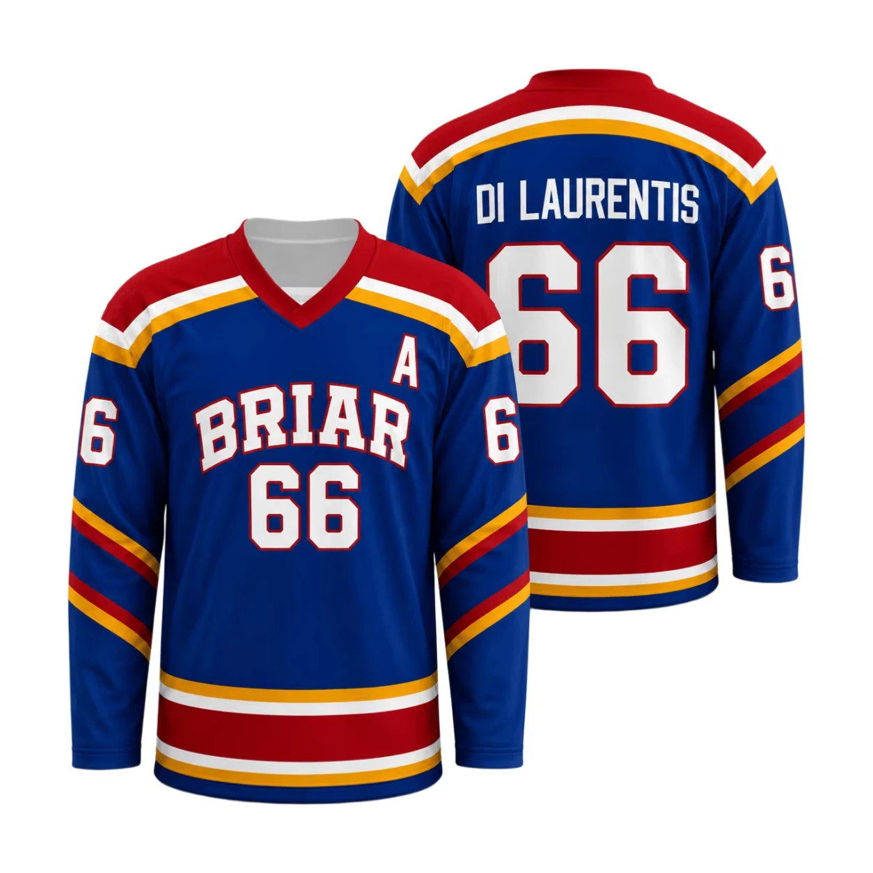 2026 Neues Briar University Hockey-Trikot Cosplay Langarm V-Ausschnitt T-Shirt Graham 44 Off Campus Sport-Oberteil für Herren und Damen – Detail 8