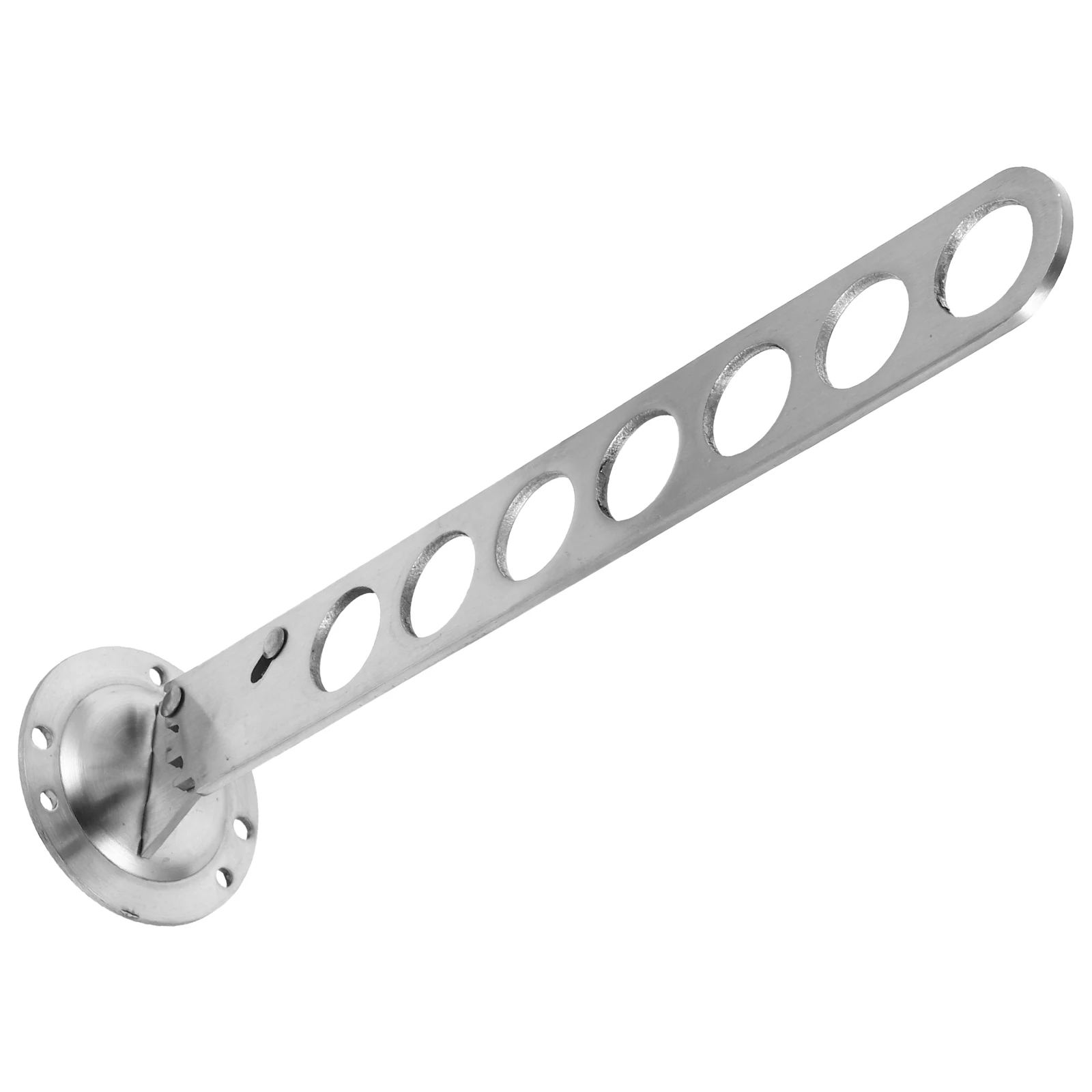 

Elegant Brushed Nickel Wall-Mounted Clothing Rack Stainless Steel Organizer for Every Closet