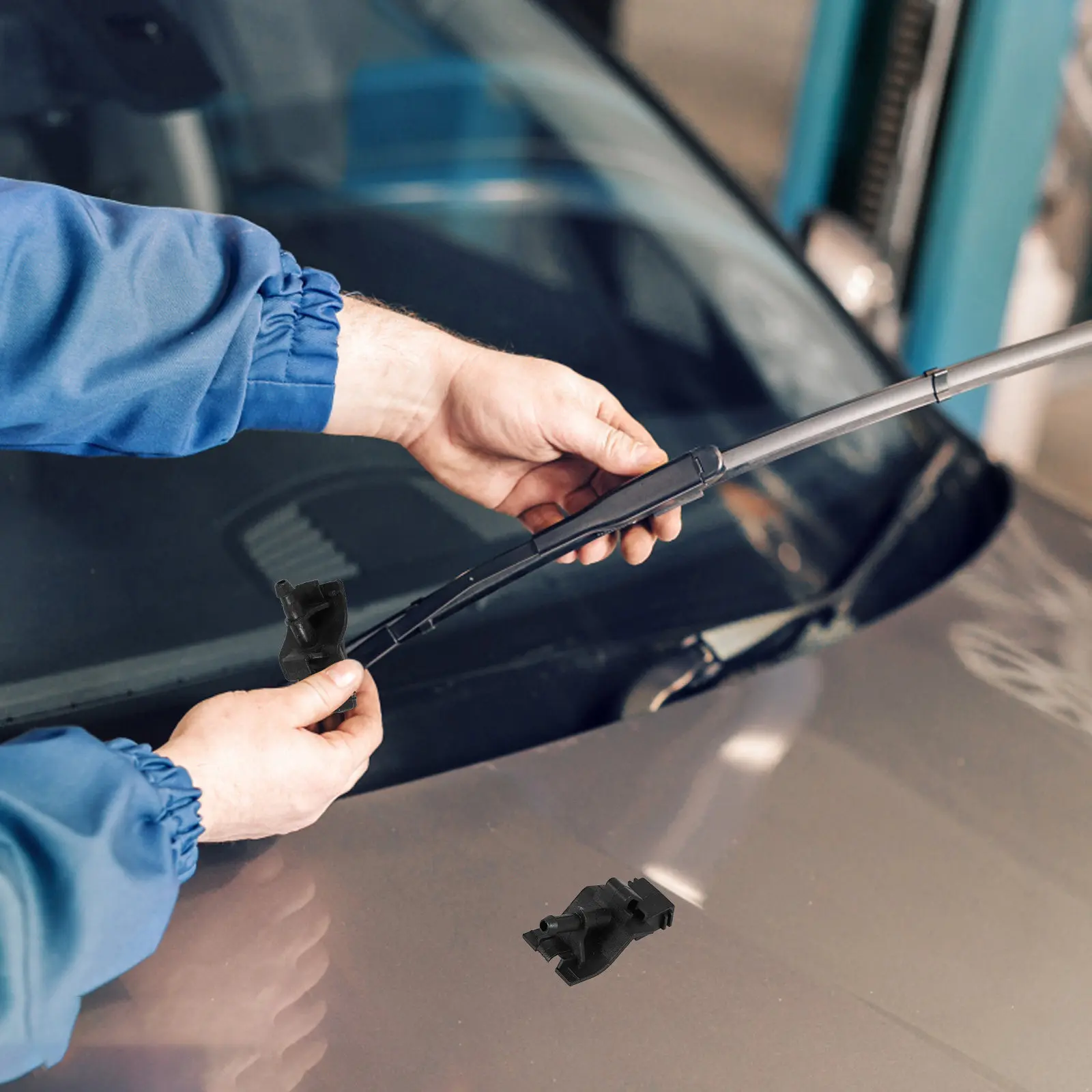 Front Windshield Washer Nozzle Car Replacement Spray Nozzle Automotive Windshield Wiper Washer Nozzles Quick Installation