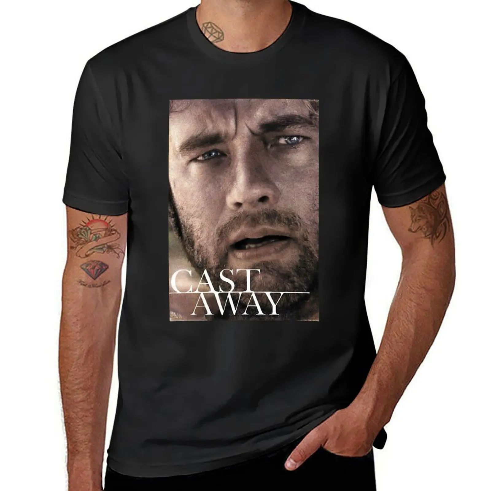 Creation Chuck Nolan Was Abandoned On A Deserted Island Yummy Cast Away Retro T-Shirt customizeds mens workout shirts