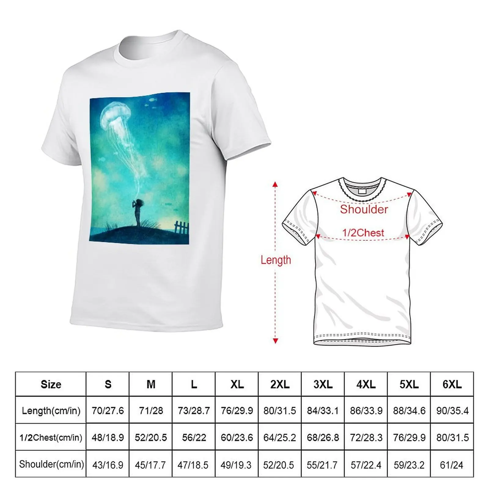 The Thing About Jellyfish T-Shirt cotton t shirts man 100% man t shirt graphic T-Shirt