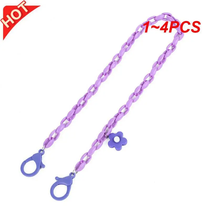 1~4PCS 70cm Fashion Acrylic Face Mask Chain Women Anti Slip Mask Strap Glasses Chains Neck Chain Mask Holder Neck Strap Mask